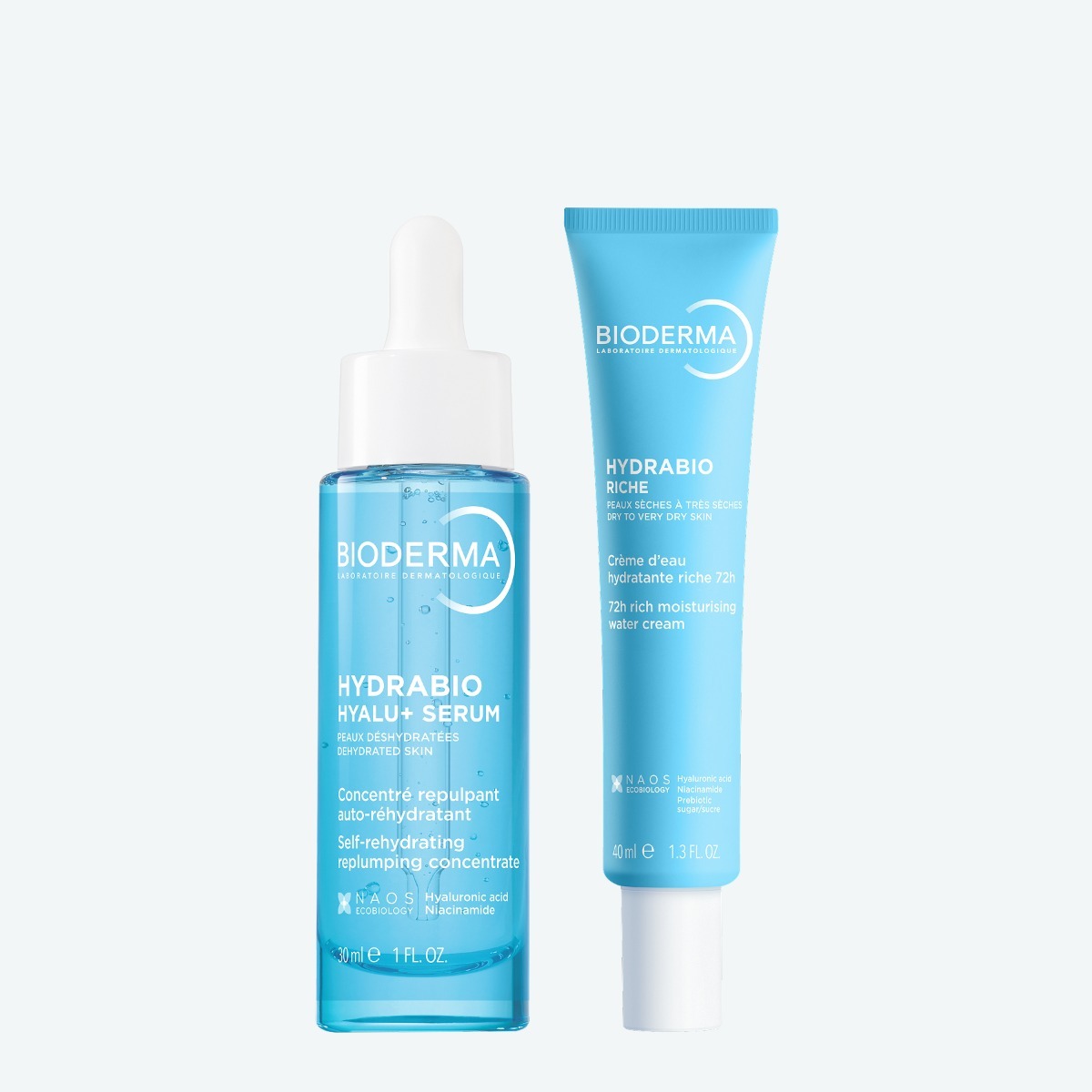 Hydrabio Набор Увлажняющая сыворотка против морщин + Легкий увлажняющий крем