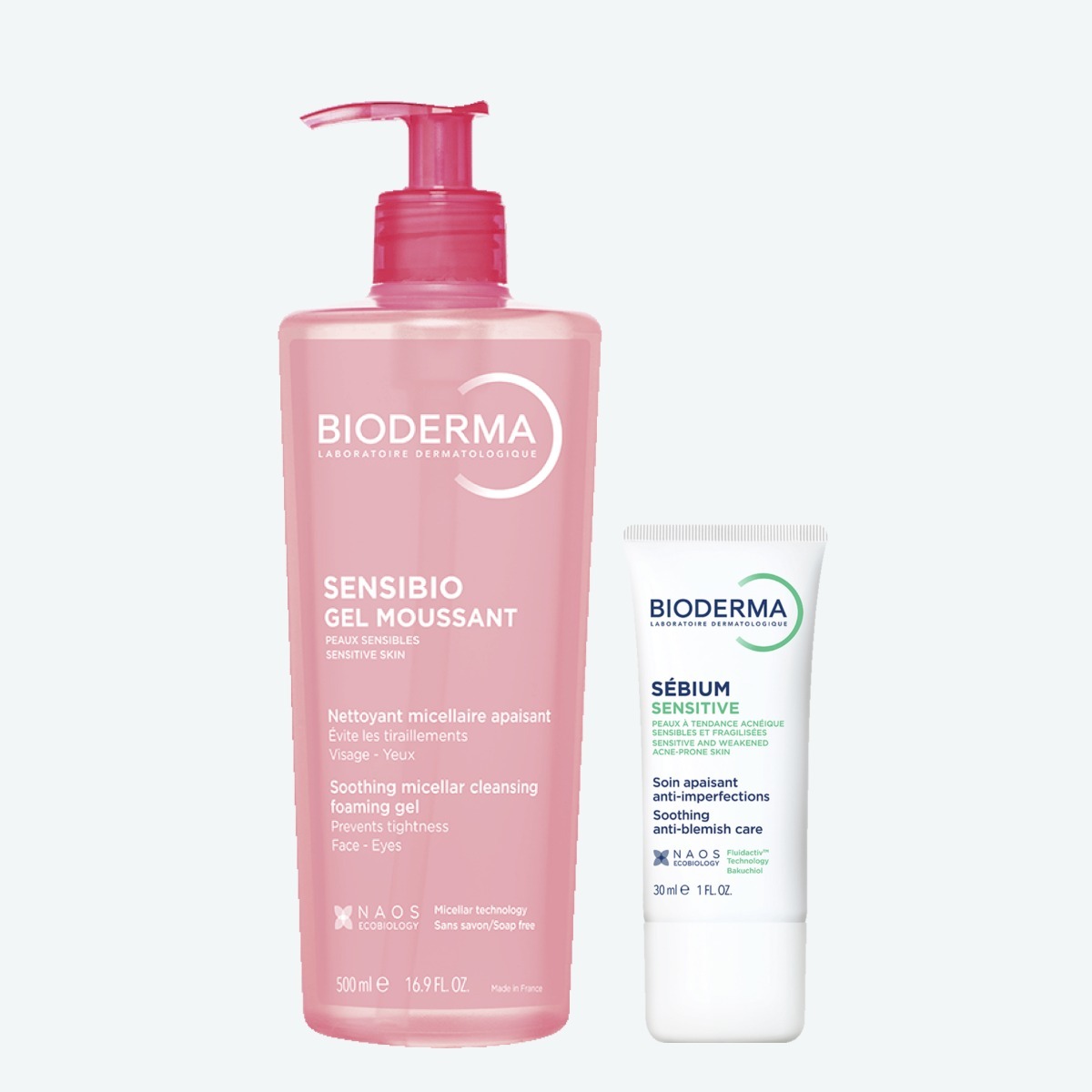 Sebium Sensibio Очищающий гель для чувствительной кожи + Sebium Сенситив крем