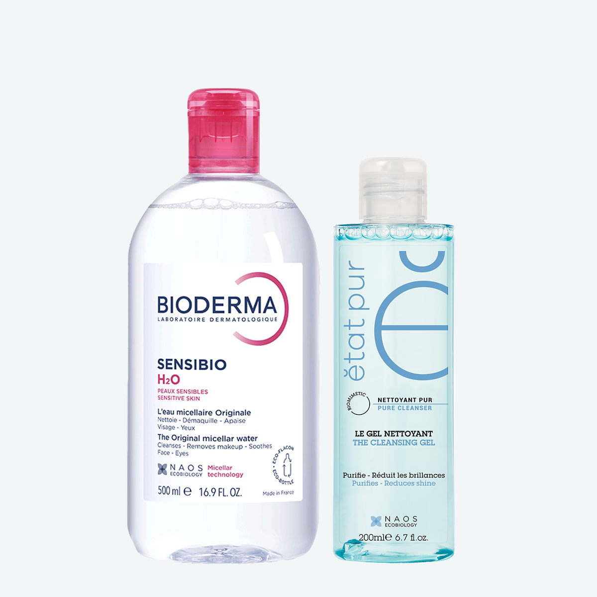 Набор Bioderma + Etat Pur для чувствительной кожи. Эффективное очищение