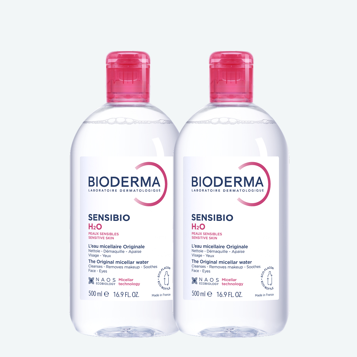 Набор мицеллярной воды Sensibio H2O Bioderma 2 шт.