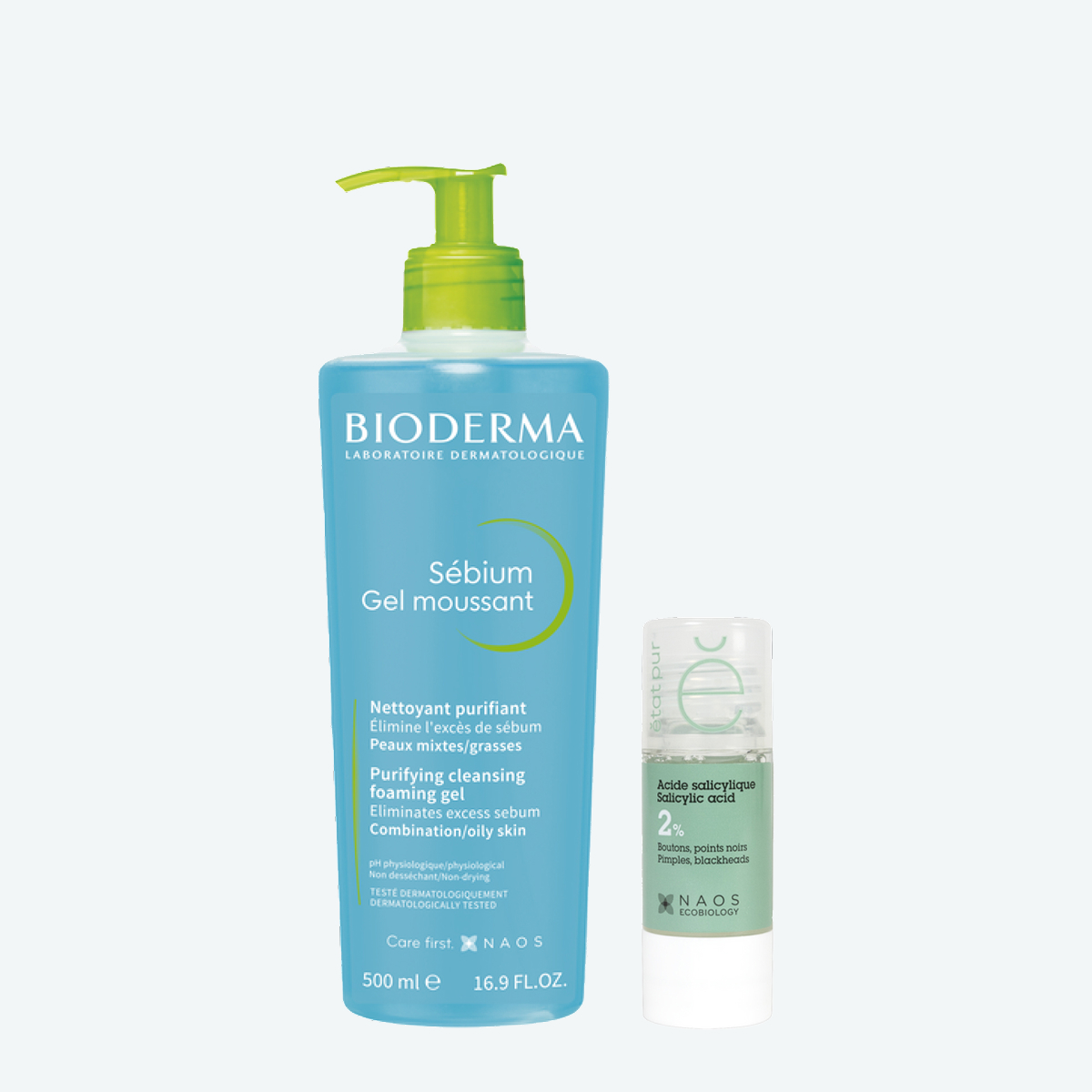 Набор Bioderma Sebium Гель для умывания, 500 мл + Etat Pur Сыворотка с салициловой кислотой 2%