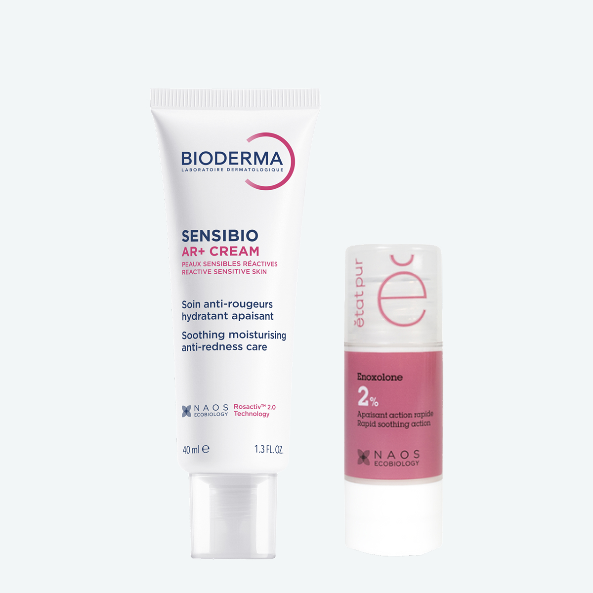 Набор Bioderma Sensibio AR+ крем, 40 мл + Etat Pur Сыворотка с эноксолоном 2% BIODERMA Для кожи с покраснениями и розацеа, фото