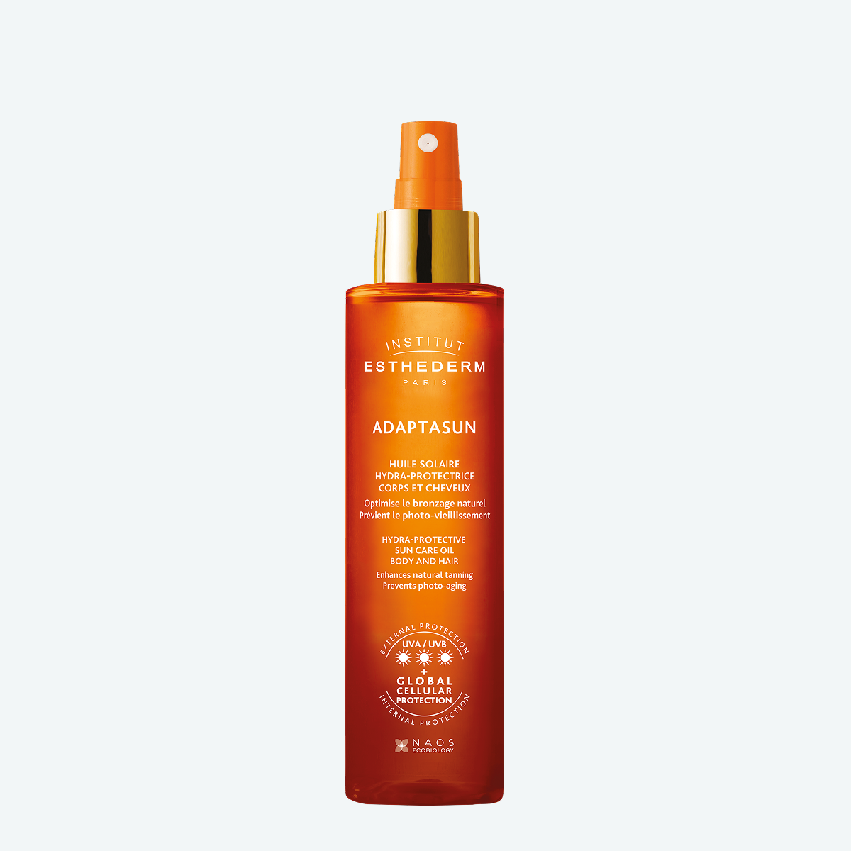 Suncare ADAPTASUN Масло для тела и волос при сильном солнце 3* Institut Esthederm Способствует естественному загару, предотвращая фотостарение миниатюра
