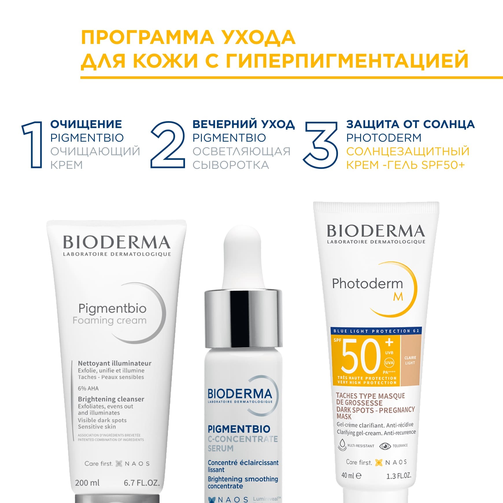 Photoderm Солнцезащитный крем-гель M SPF50+ Светлый оттенок BIODERMA Для чувствительной кожи с гиперпигментацией миниатюра 7