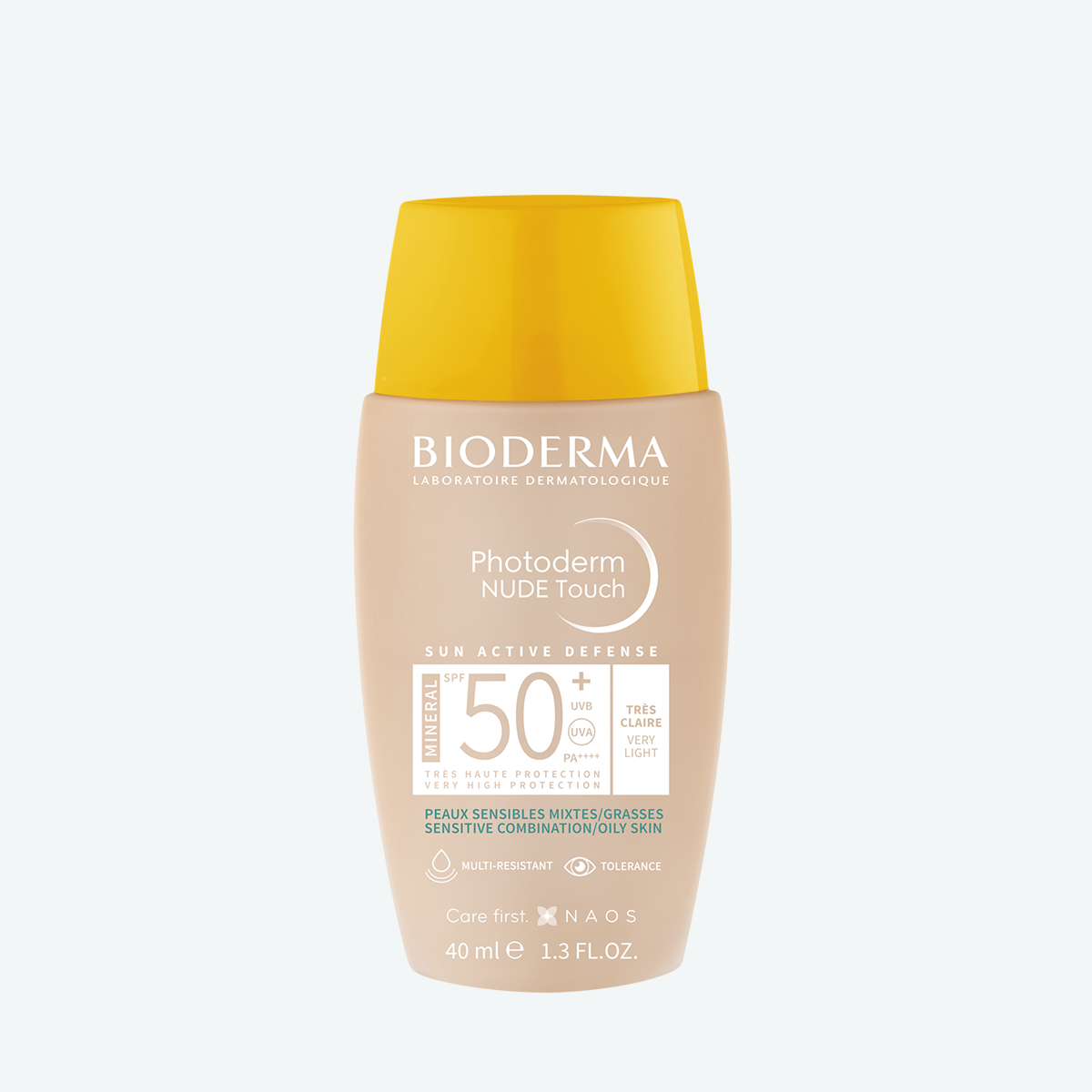 Photoderm Cолнцезащитный флюид с очень светлым оттенком SPF 50+ BIODERMA Защита от солнца для комбинированной, жирной кожи миниатюра