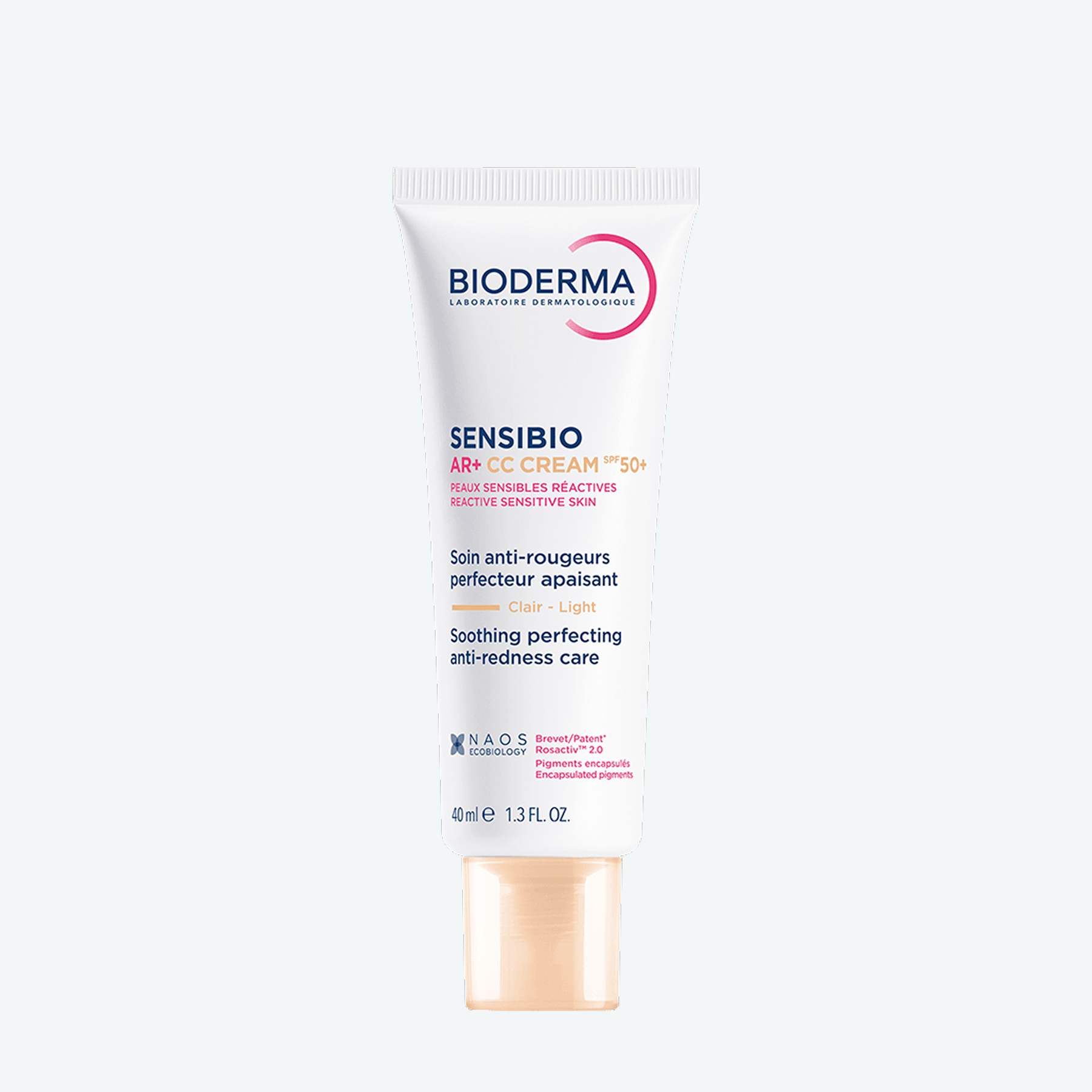 Sensibio AR+ Успокаивающий СС крем для чувствительной кожи SPF50+ BIODERMA Выравнивает тон и защищает от солнца миниатюра