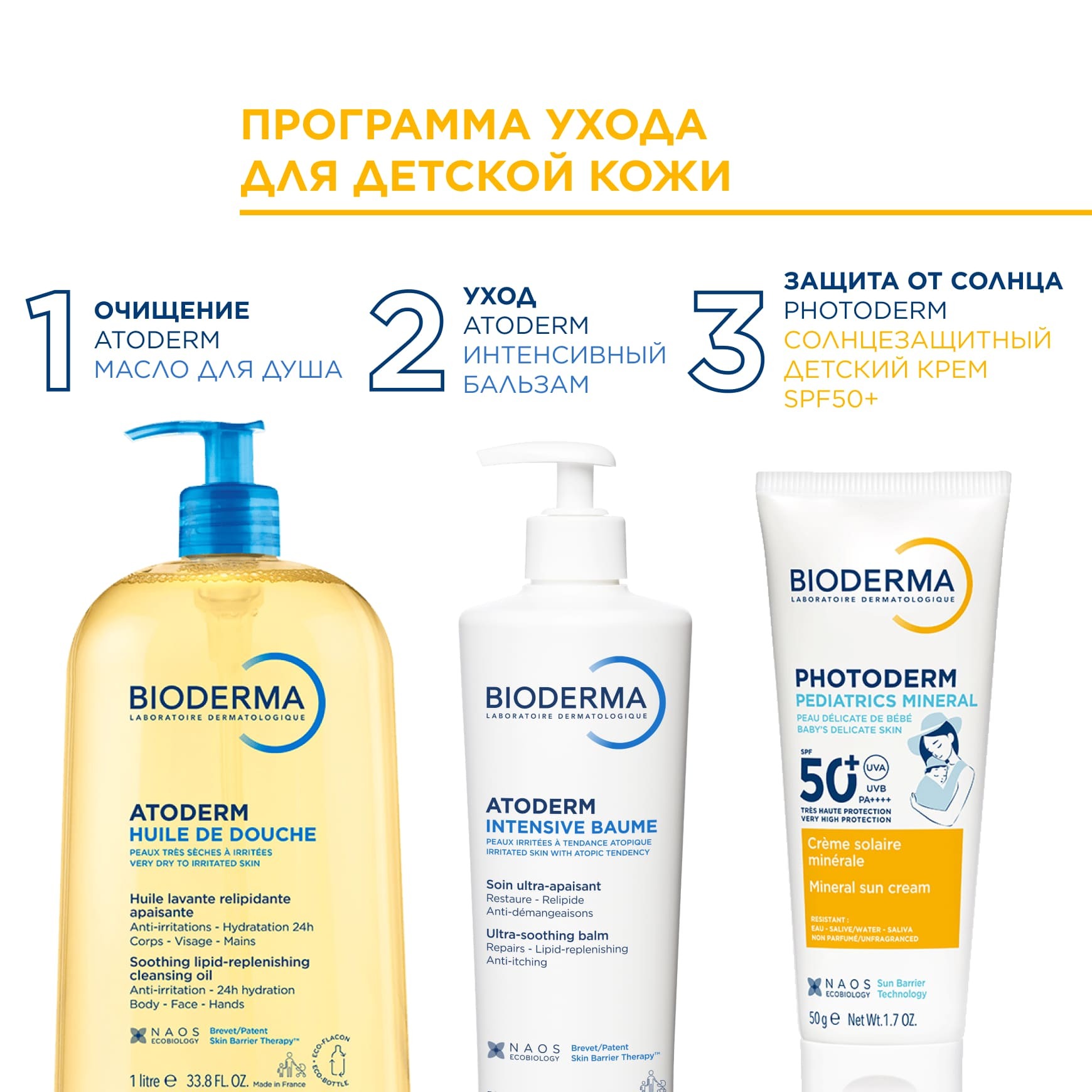 Photoderm Pediatrics Mineral SPF50+ Солнцезащитный детский крем для лица и тела BIODERMA Pediatrics Mineral SPF50+ Солнцезащитный детский крем для лица и тела миниатюра 7