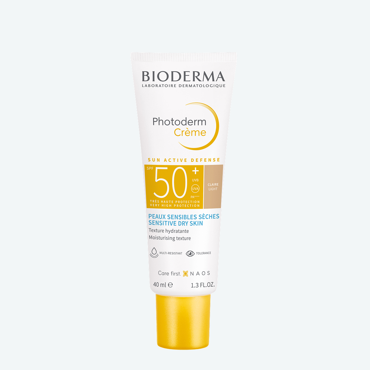 Photoderm Солнцезащитный тональный крем SPF50+ Светлый оттенок BIODERMA Очень высокая степень защиты от солнца для чувствительной, сухой кожи лица, с тоном миниатюра