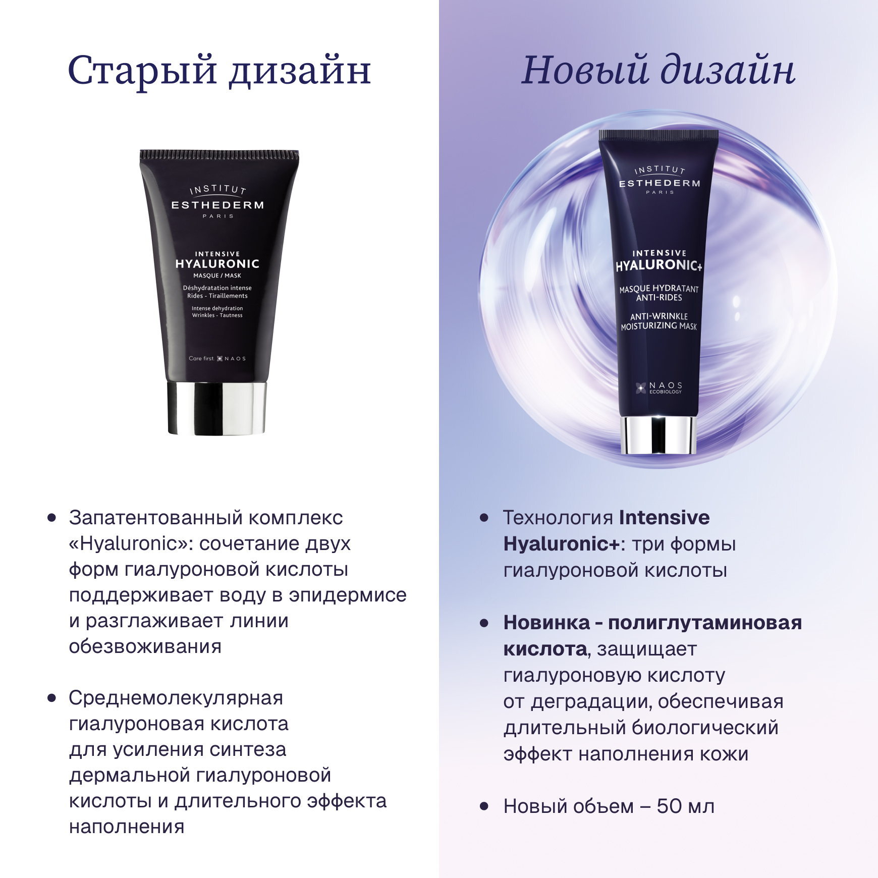 Intensive Hyaluronic+ Маска для лица, шеи и декольте Institut Esthederm Мнгновенно увлажняет и разглаживает рельеф кожи миниатюра 6