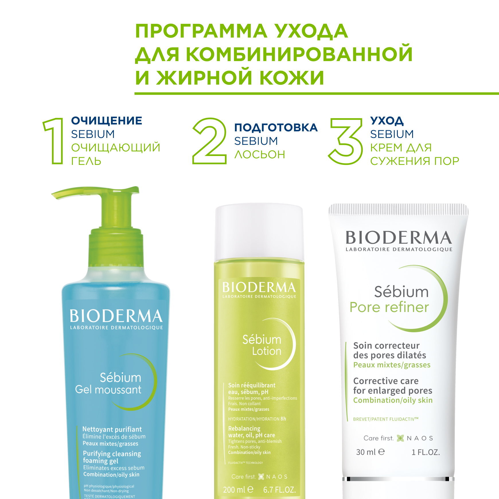 Sébium Концентрат для сужения пор BIODERMA Крем для сужения пор и выравнивания рельефа кожи миниатюра 7