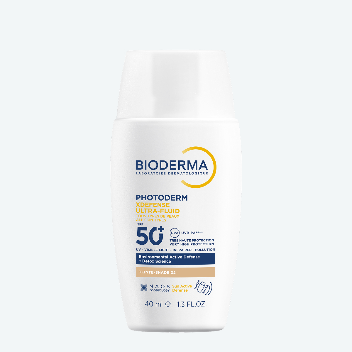 Xdefense SPF 50+ Солнцезащитный флюид для всех типов кожи, светлый оттенок