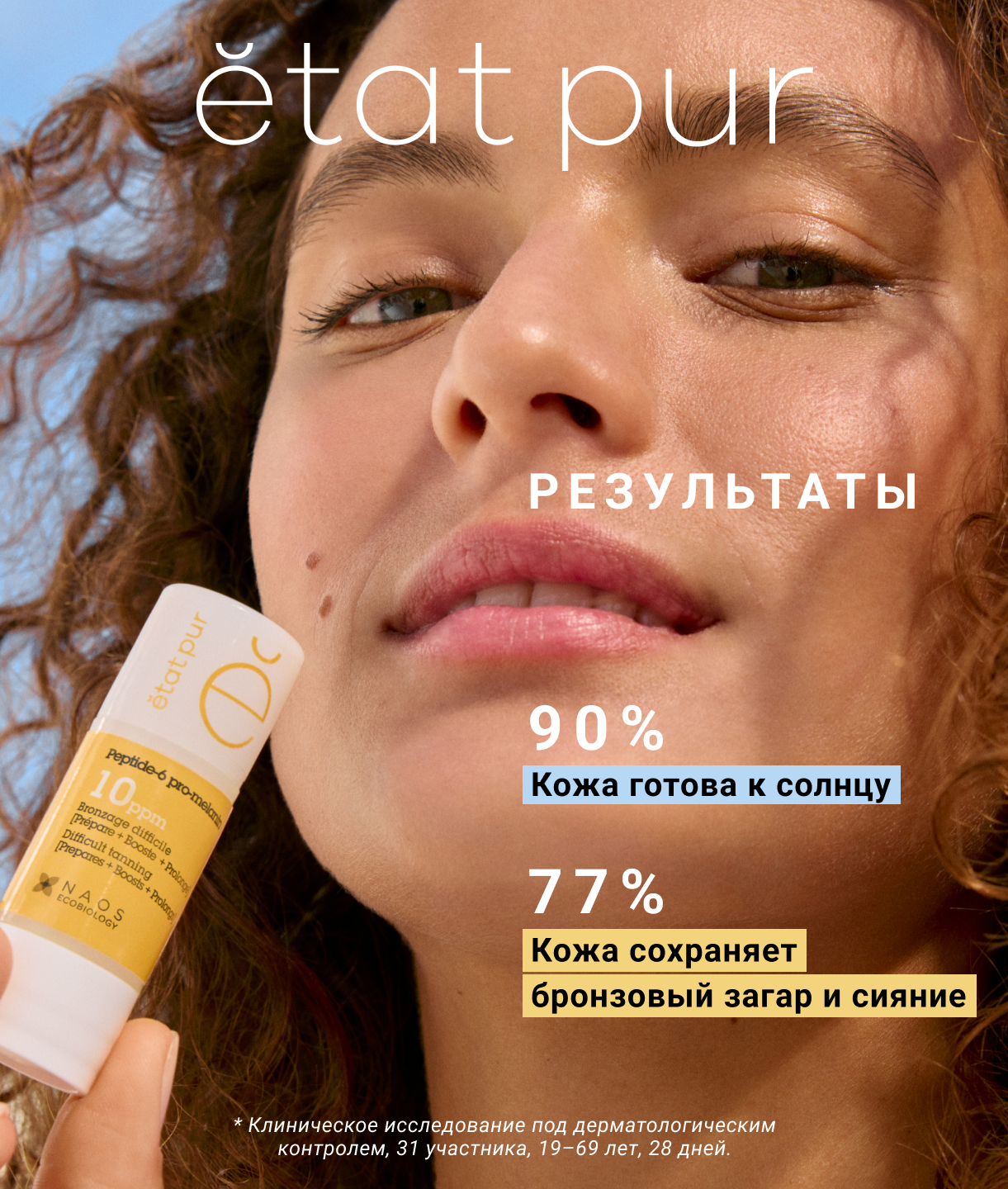 PURE ACTIVES Сыворотка с пептид-6 про-меланином Etat Pur Подготавливает кожу, усиливает и продлевает загара миниатюра 19