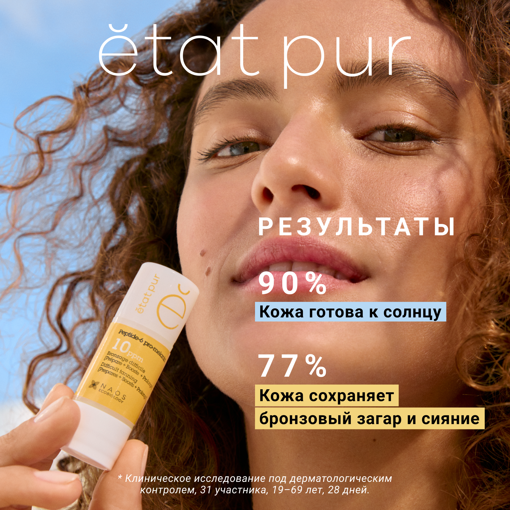 PURE ACTIVES Сыворотка с пептид-6 про-меланином Etat Pur Подготавливает кожу, усиливает и продлевает загара миниатюра 21