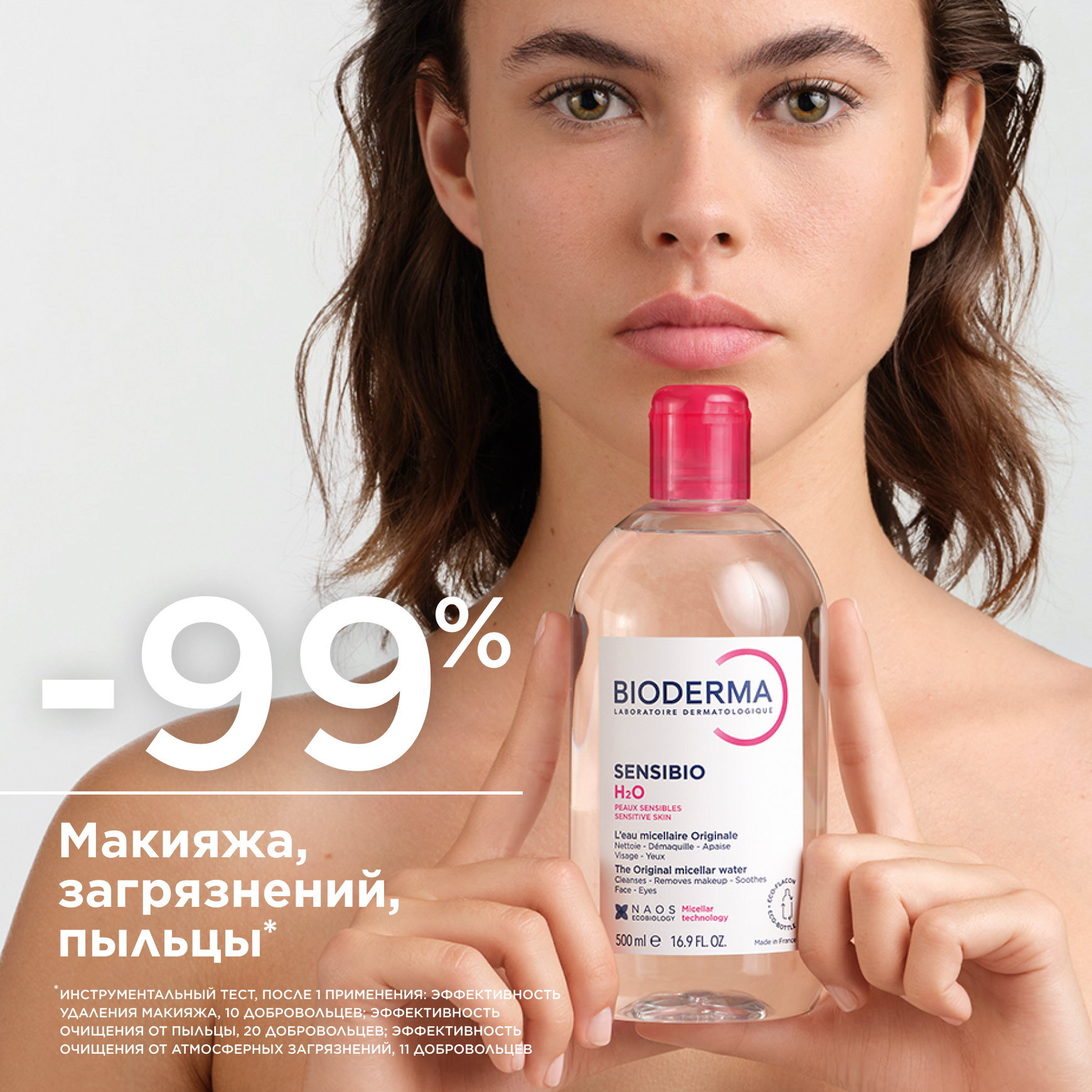 Sensibio Мицеллярная вода для чувствительной кожи BIODERMA Деликатное очищение кожи миниатюра 4