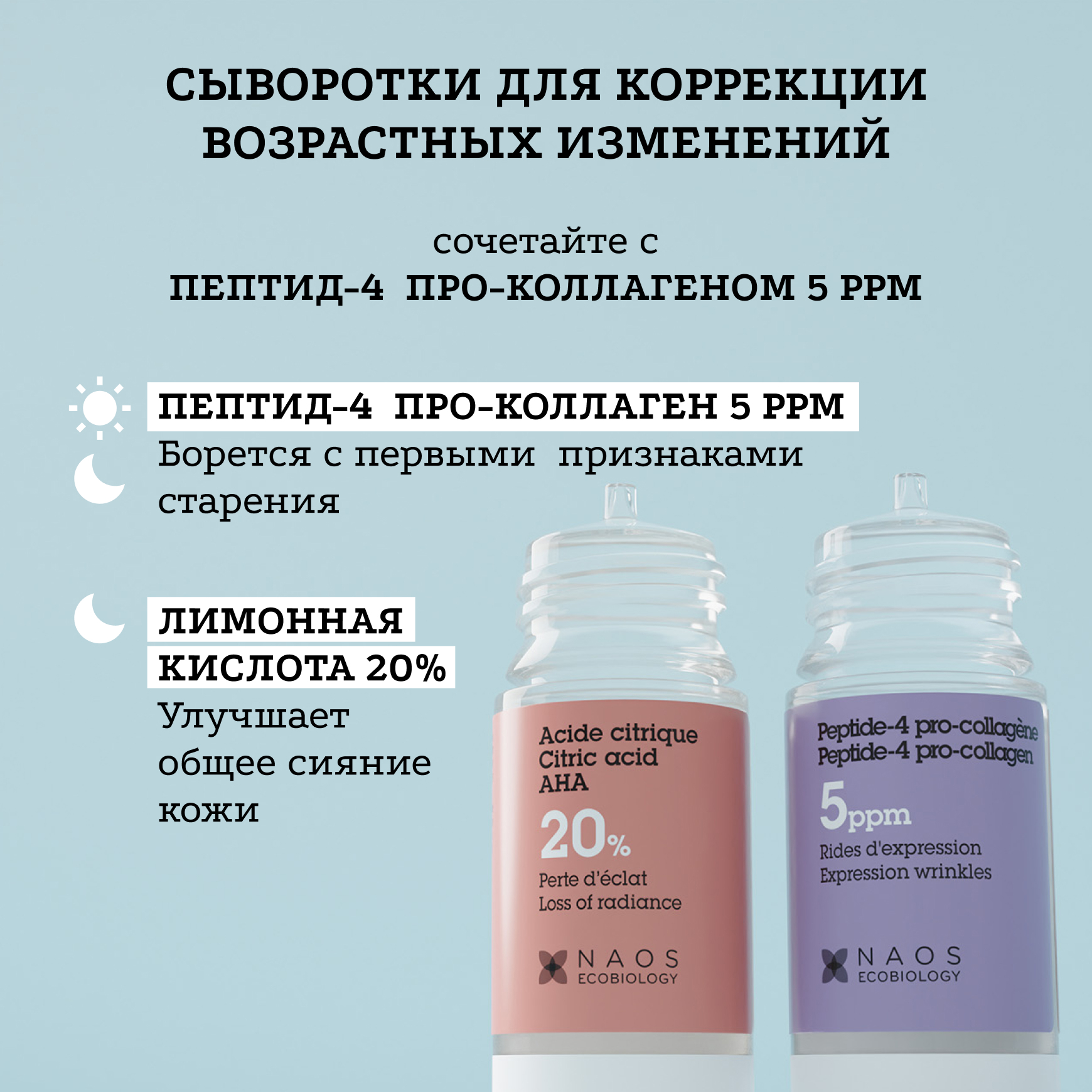 Активные молекулы Сыворотка с лимонной кислотой 20% Etat Pur Улучшает текстуру кожи и сужает расширенные поры миниатюра 7