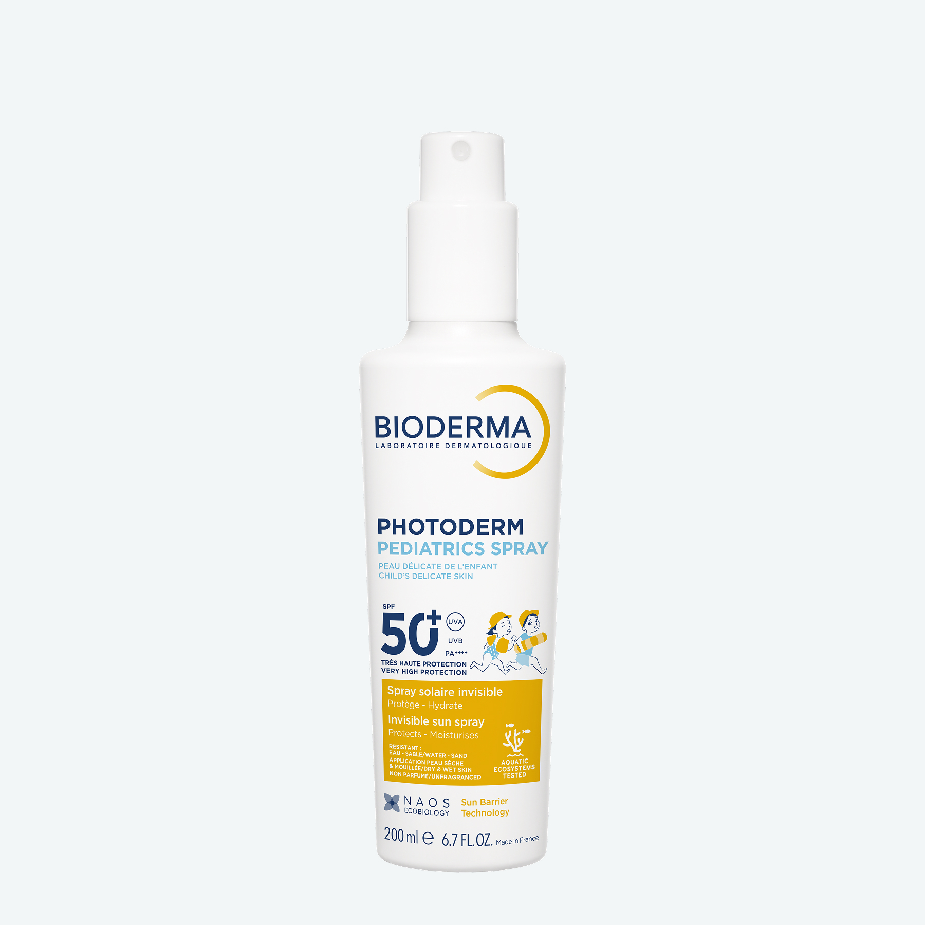 Photoderm Pediatrics Солнцезащитный детский спрей SPF 50+ BIODERMA Солнцезащитный спрей для лица и тела с 12 месяцев миниатюра