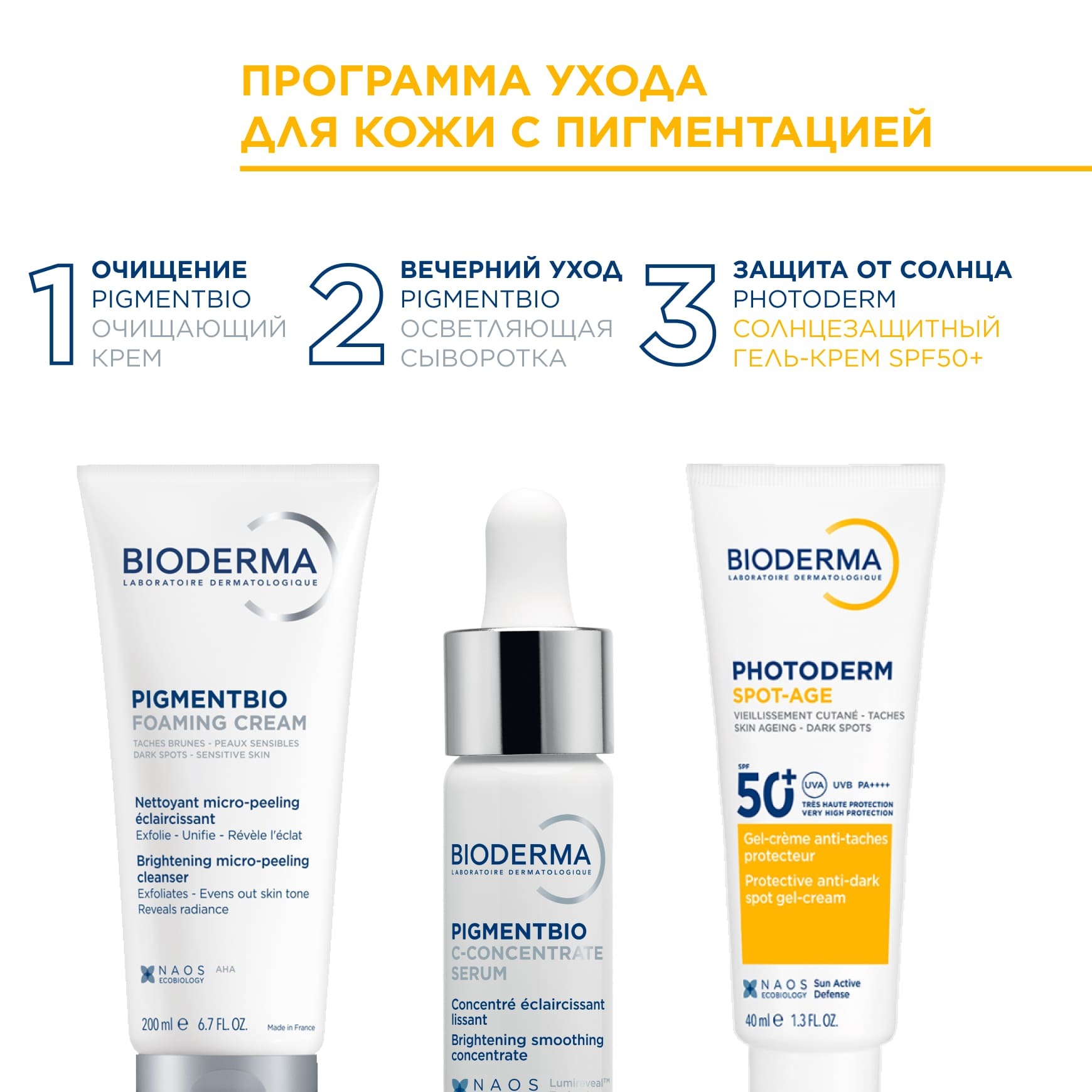 Photoderm Гель-крем против пигментации и морщин SPF50+ BIODERMA Борется с пигментацией и признаками старения миниатюра 8