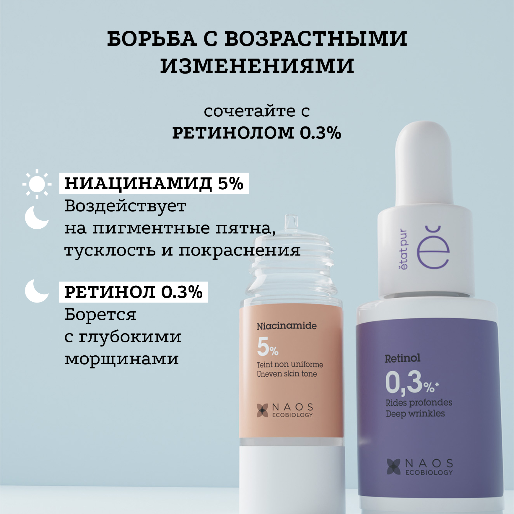 Активные молекулы Сыворотка с ниацинамидом 5% Etat Pur Обеспечивает ровный цвет лица миниатюра 10