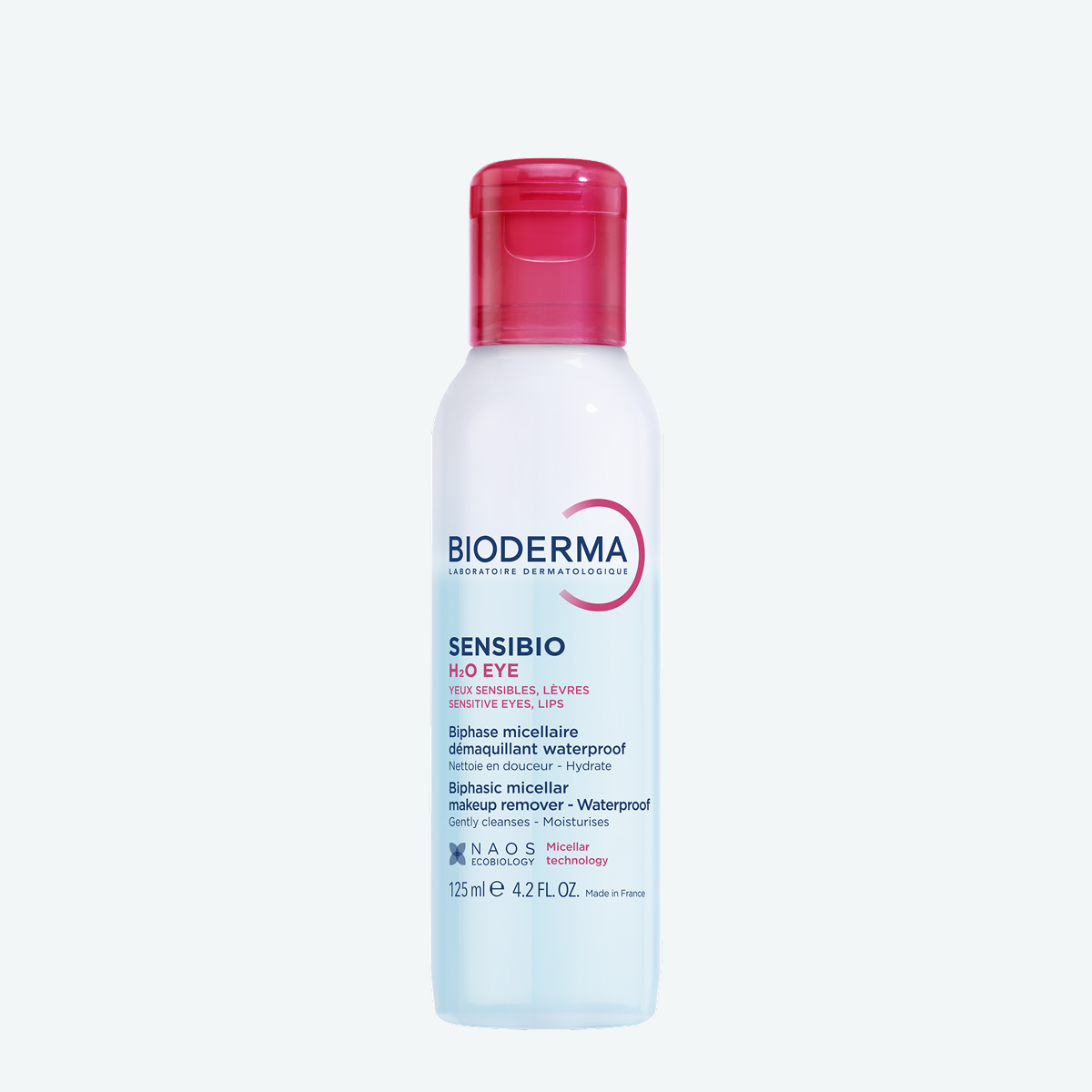 Sensibio H2O Двухфазное мицеллярное средство для очищения глаз и губ BIODERMA Деликатное очищение водостойкого макияжа миниатюра