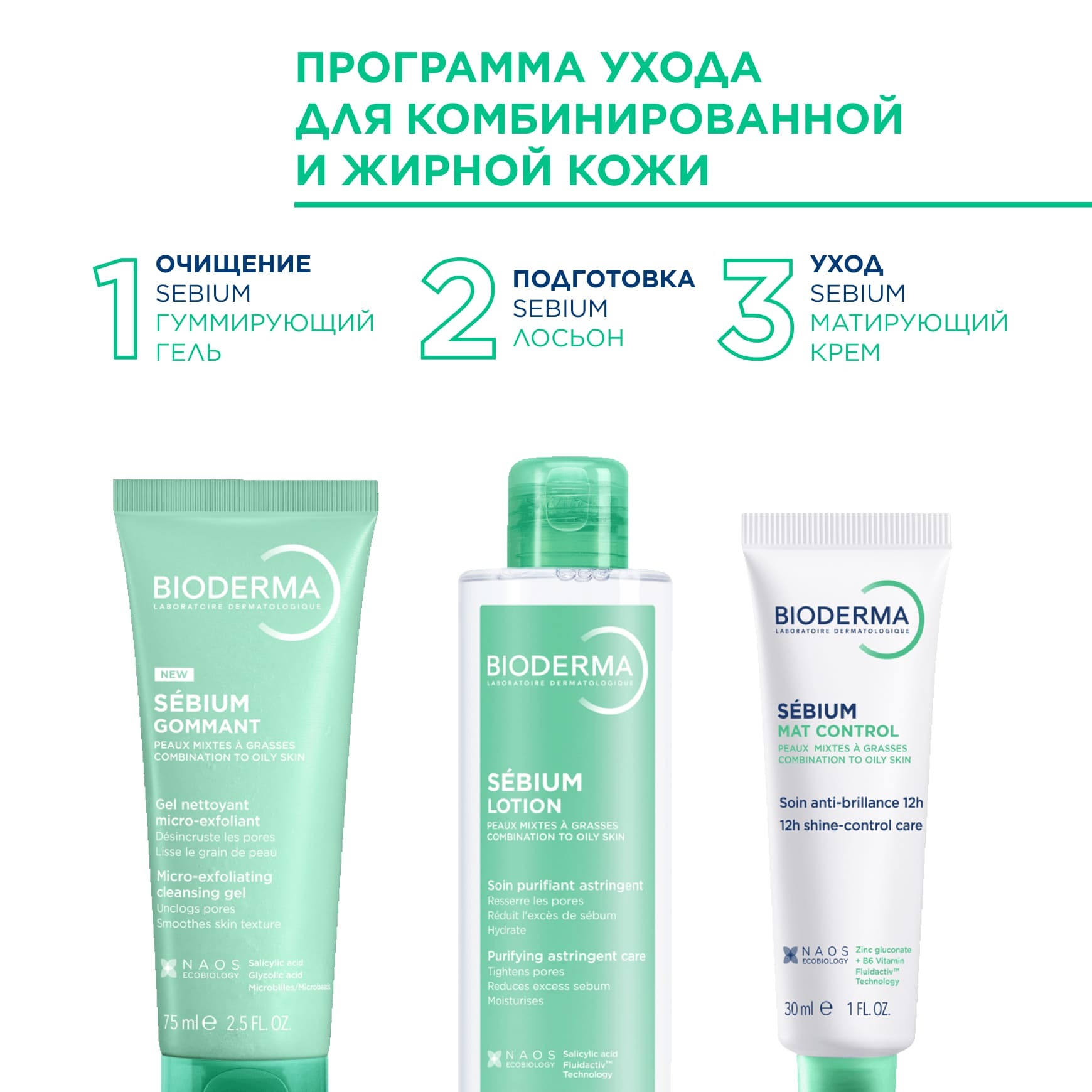 Sébium Очищающий гель-пилинг (гоммаж) BIODERMA Для жирной и комбинированной кожи миниатюра 8