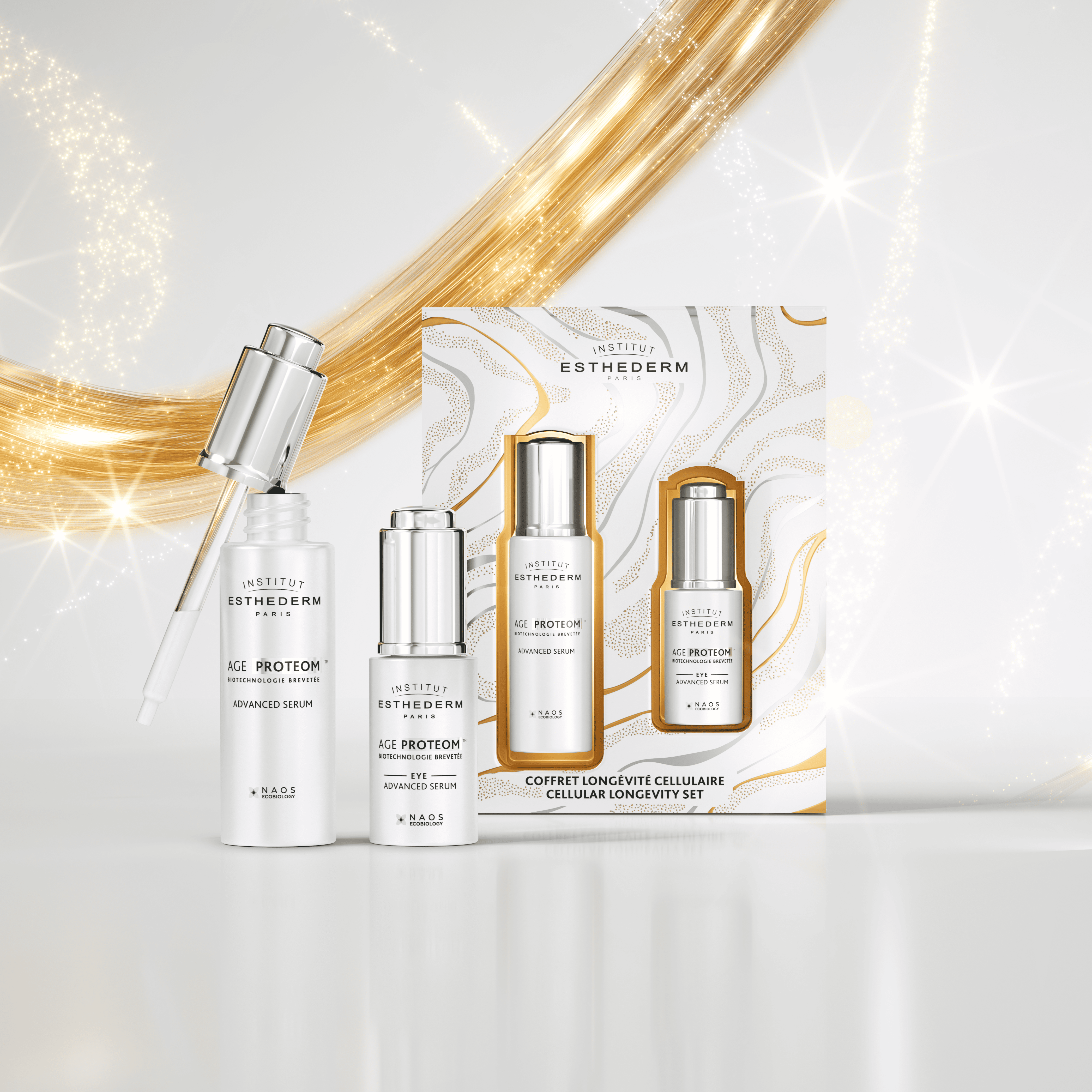 Age Proteom Набор «Продление молодости кожи Age Proteom» Institut Esthederm Сыворотка Age Proteom и Сыворотка для кожи вокруг глаз Age Proteom миниатюра 2