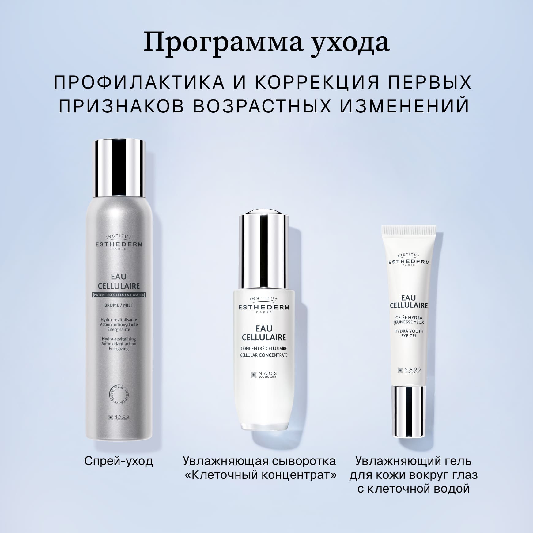 Cellular Water Спрей с клеточной водой Institut Esthederm Заряжает кожу энергией и способствует ее оздоровлению миниатюра 8