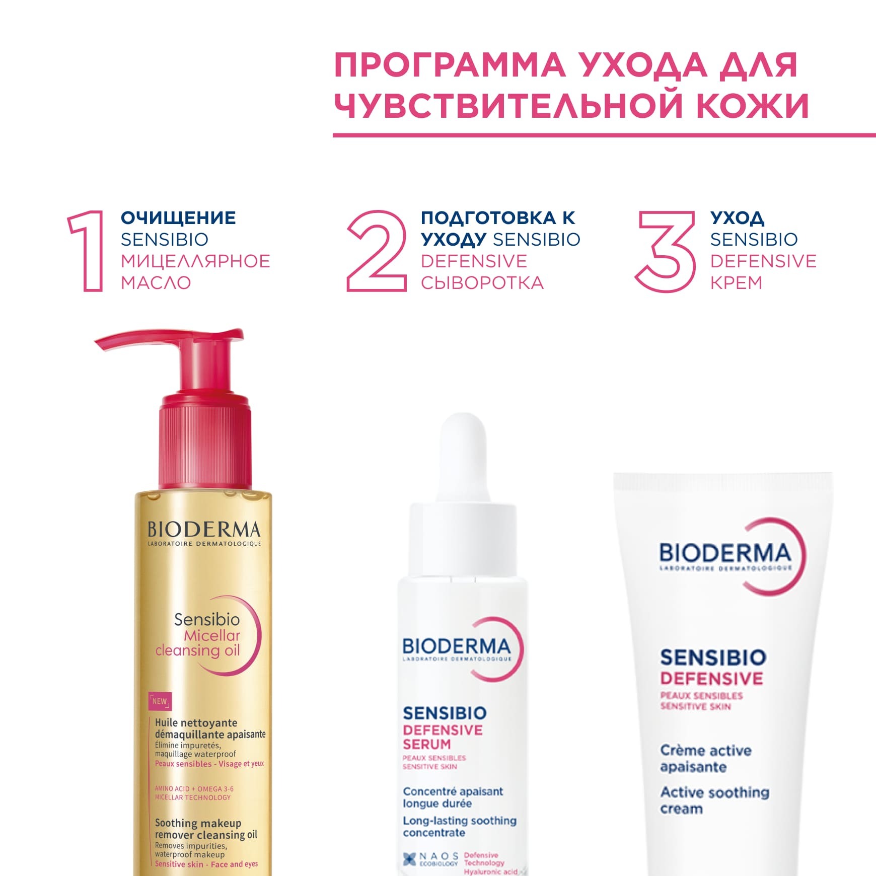 Sensibio Мицеллярное масло для очищения BIODERMA Успокаивает, смывает макияж миниатюра 5