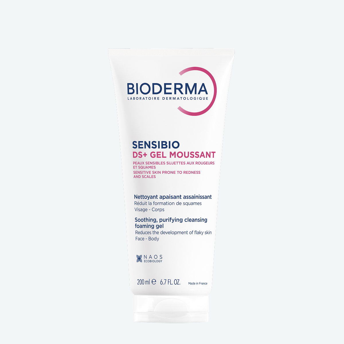 Sensibio DS+ очищающий гель BIODERMA Для чувствительной кожи лица и тела, склонной к покраснению и шелушению миниатюра