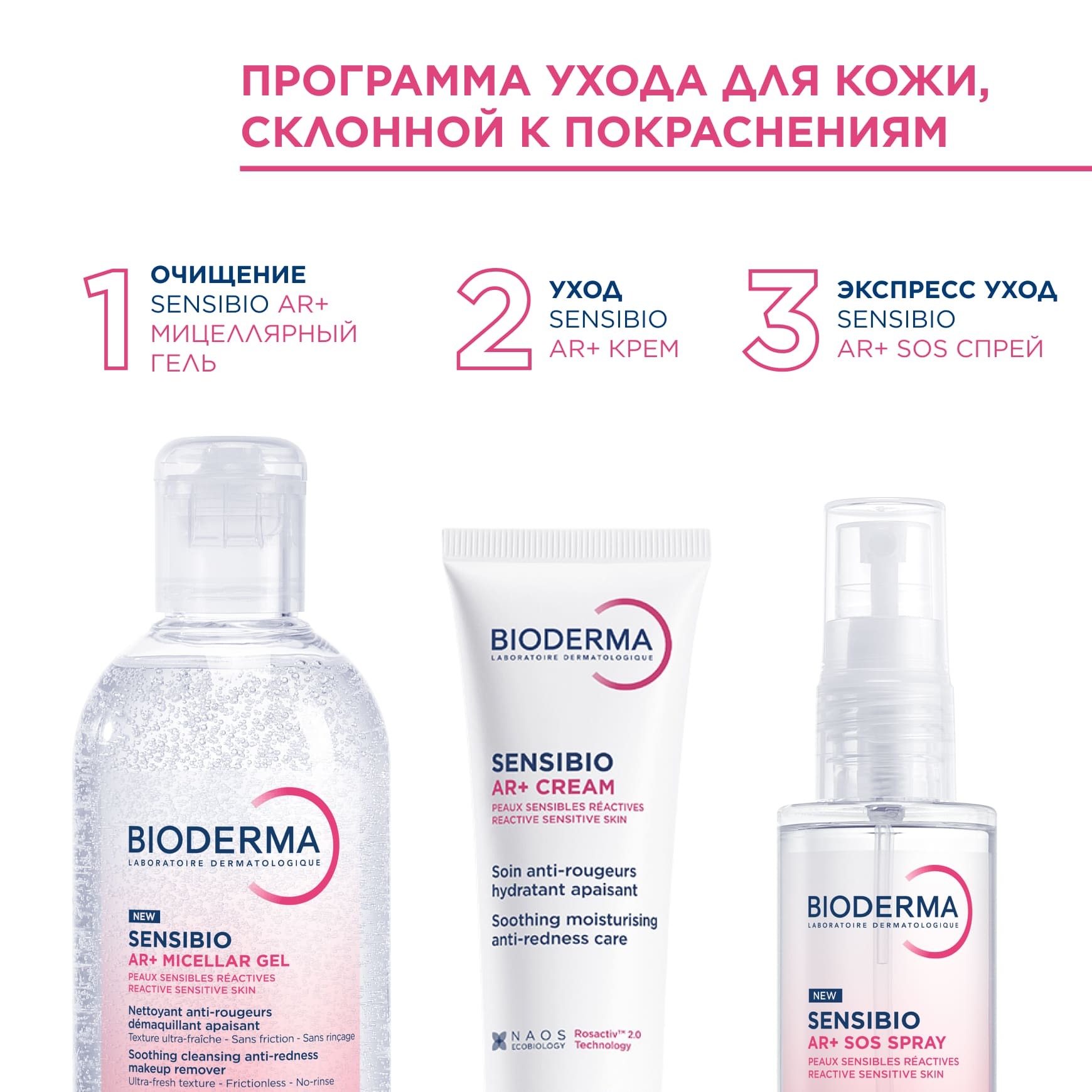 Sensibio AR+ Мгновенно успокаивающий SOS спрей против покраснений BIODERMA Для кожи, склонной к покраснениям и розацеа миниатюра 7