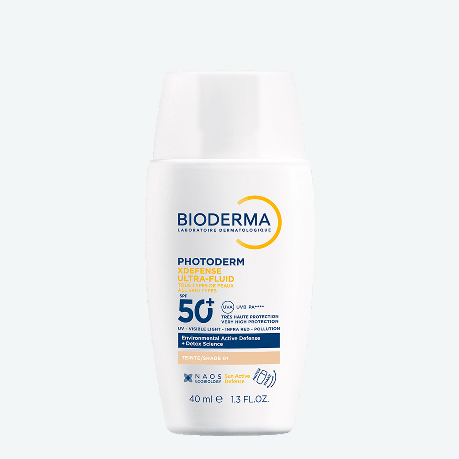Photoderm Xdefense SPF 50+ Солнцезащитный флюид для всех типов кожи, очень светлый оттенок BIODERMA Высокая степень защиты и легкая текстура миниатюра