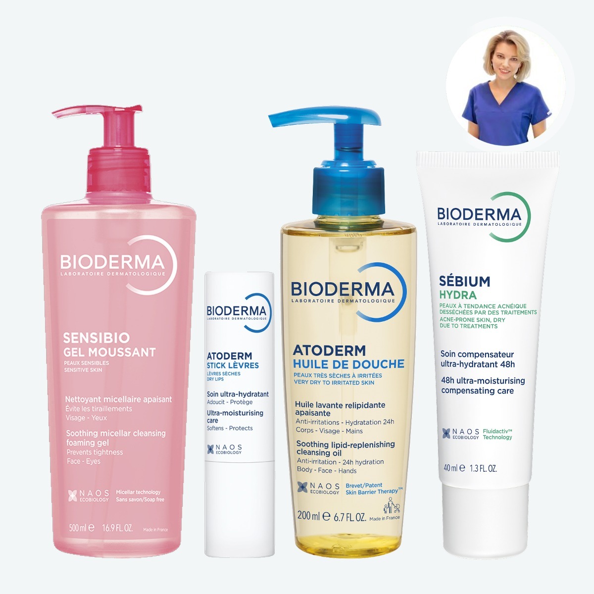 Набор при лечении системными ретиноидами BIODERMA Очищение и увлажнение, фото