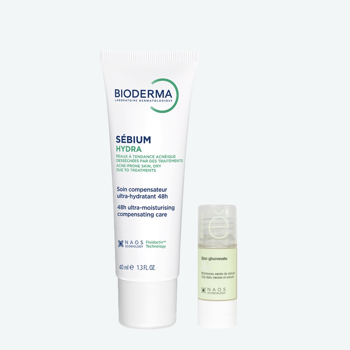 Набор Bioderma Sébium Гидра крем, 40 мл + Etat Pur Сыворотка с глюконатом цинка 3% BIODERMA Увлажнение и себорегуляция, фото