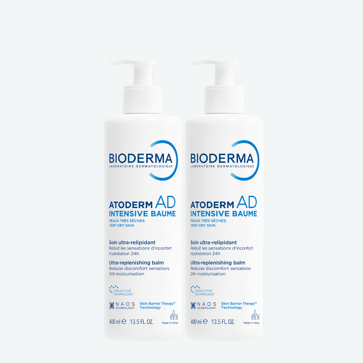 Atoderm Набор Липидовосстанавливающий бальзам Intensive 2 шт. BIODERMA Эмолент для сухой, склонной к атопии кожи лица и тела миниатюра
